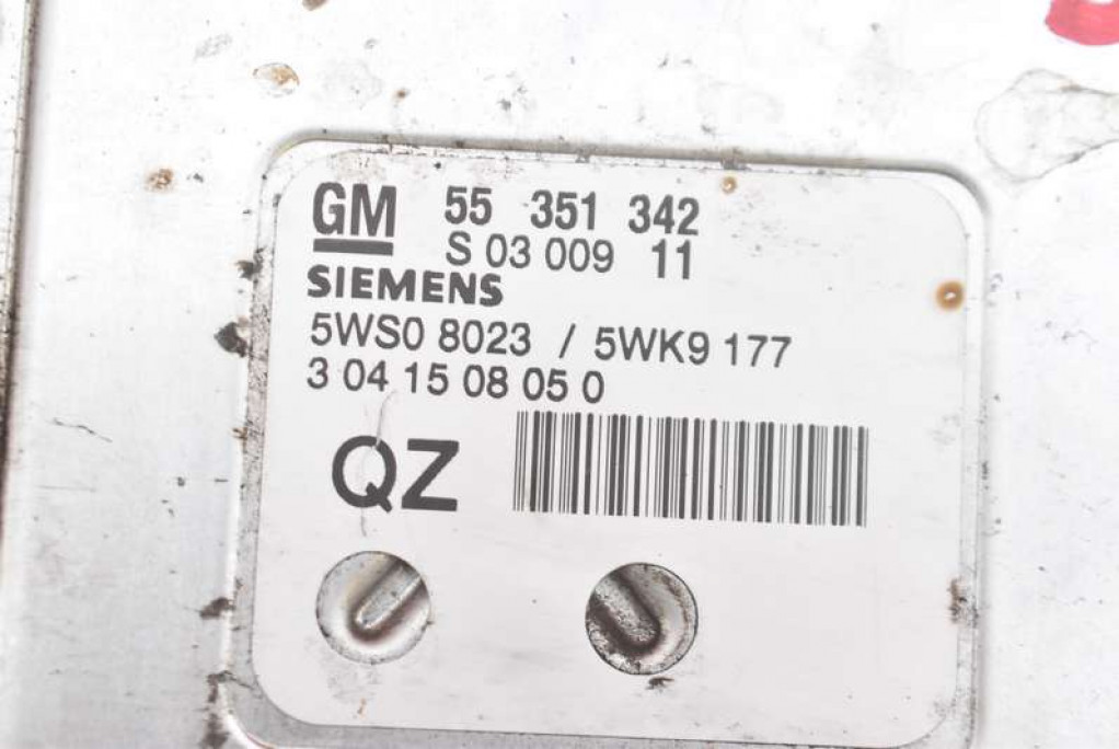 фото №5, Блок керування двигуна 55351342 opel signum 2.2 direct 155 km 03-05