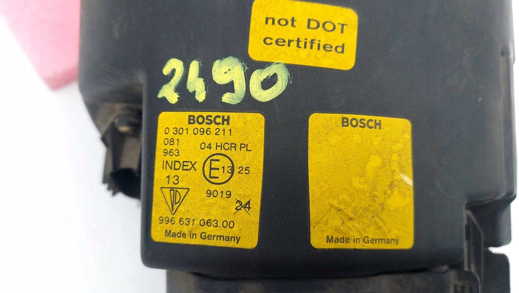 фото №9, Porsche 911 996 97- лампа ліва перед передня звичайна 2490