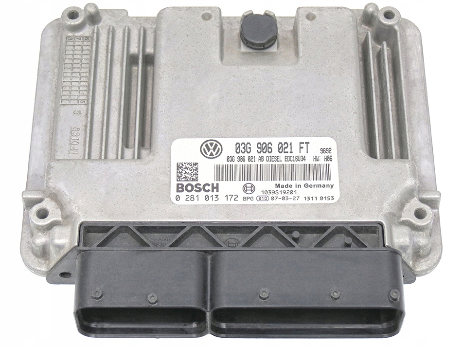 фото №1, Бортовой компьютер ecu vw eos 2.0 tdi 03g906021ft 0281013172