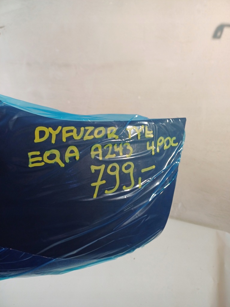 фото №14, Накладка диффузор бампера задняя mercedes-benz eqa h243 lift 23- 4pdc