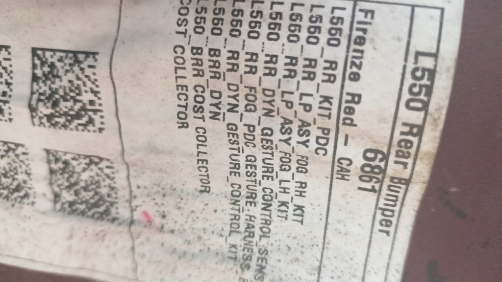 фото №4, Land rover discovery sport l550 бампер цвет