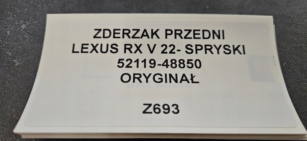 Купить Бампер передний lexus rx v 22- омыватель оригинал