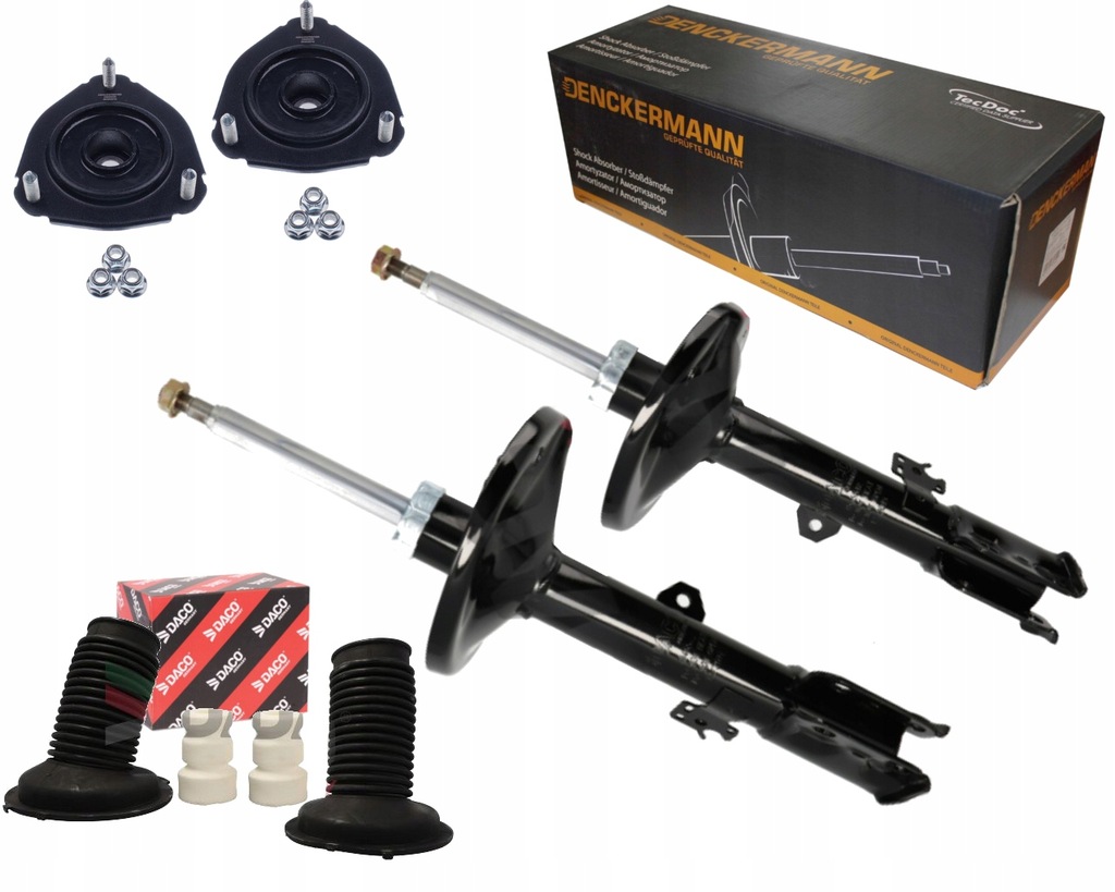 фото №1, 2x амортизатори + подушки безпеки + захист відбійники toyota rav-4 ii 2000-2005 перед