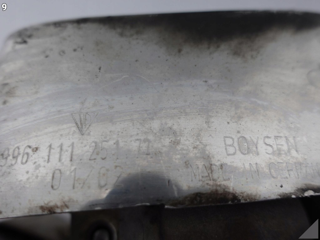 фото №10, Porsche 911 996 turbo 4s 01-05 вихлоп гасник задня