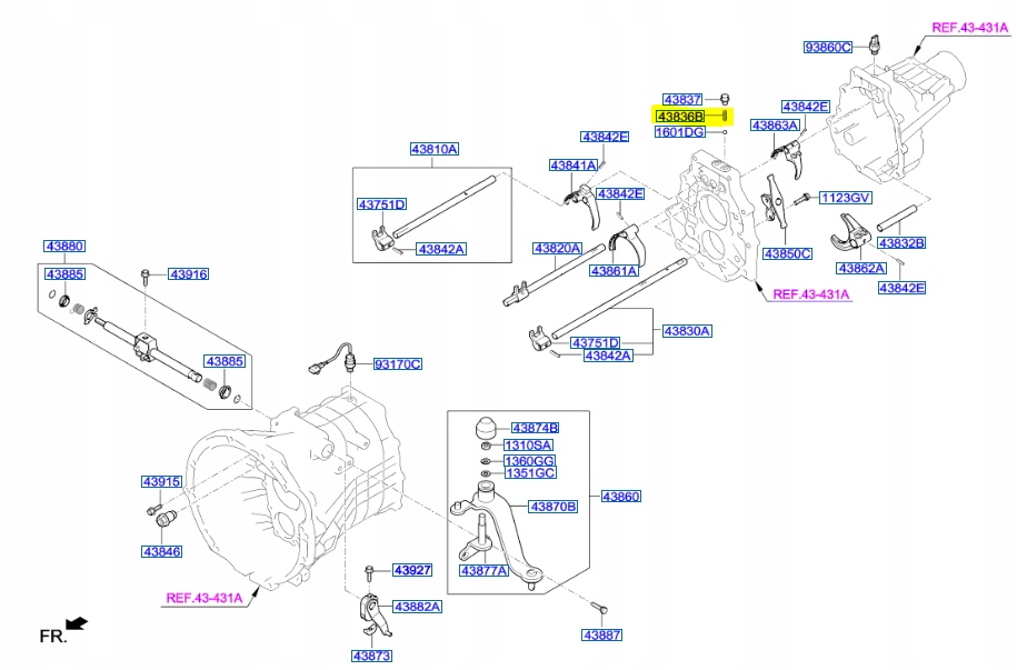 фото №9, Пружина болти коробки hyundai h-1 43836 49400