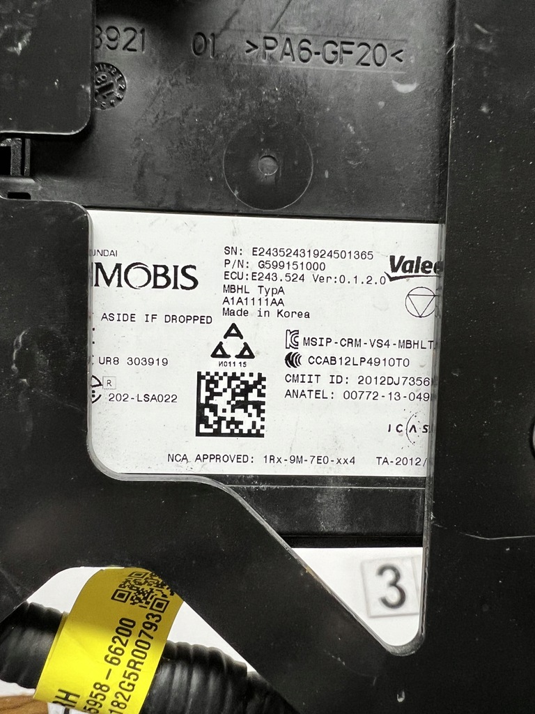 фото №7, Kia niro hb датчик мертвого pola 99150-g5000 правый