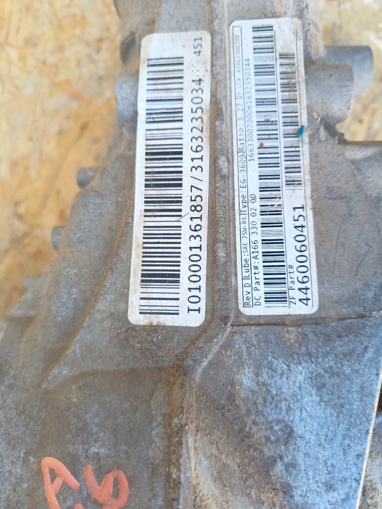 фото №7, Диференціал редуктор mercedes gle gl w166 a16633002000 3.27 78.000km