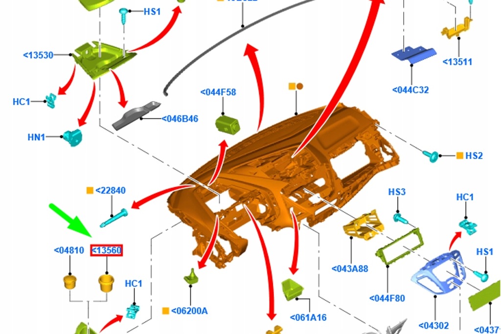 фото №7, Кронштейн na кружка ford transit custom mk1 2225925 новый оригинальный