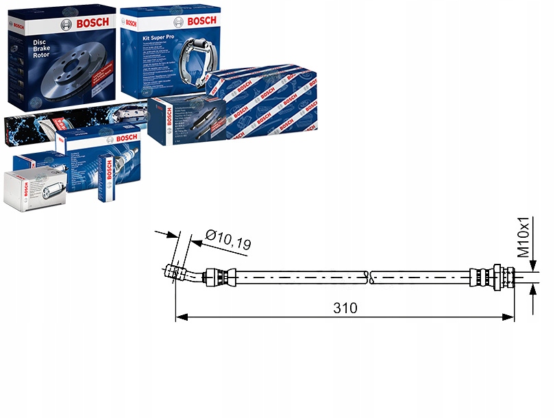 Купить Шланг тормозной bosch 587371h300 24529802703 173