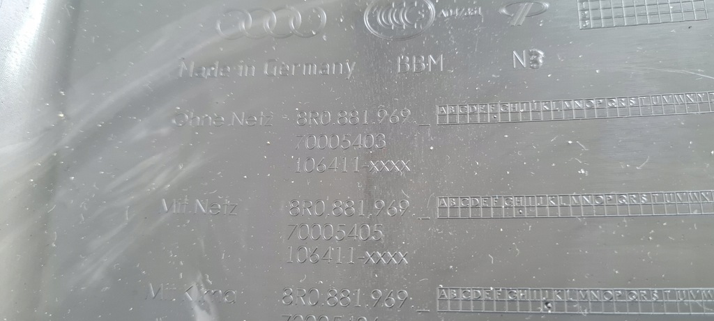 фото №11, A6 c7 4g захист спинка з сітка спинка 8r0881969 a4 b8 a5 a7 4g