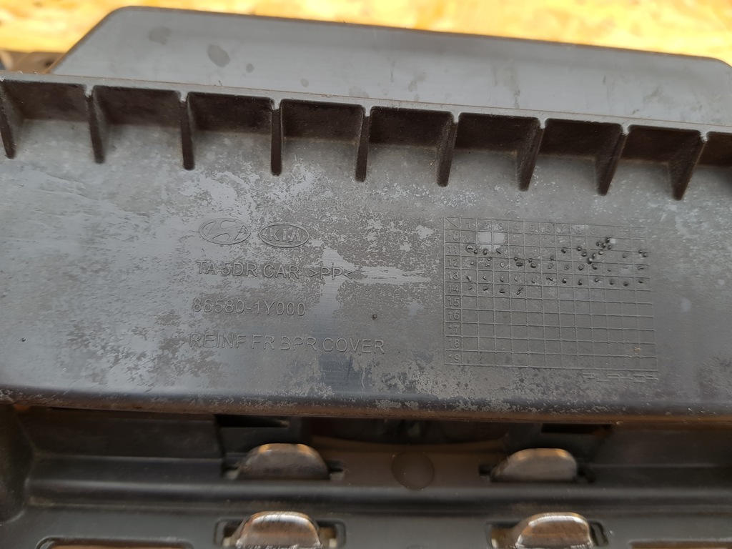 фото №11, Kia picanto ii 11- решётка радиатора решётка радиатора решётка бампера перед хром 86580-1y000