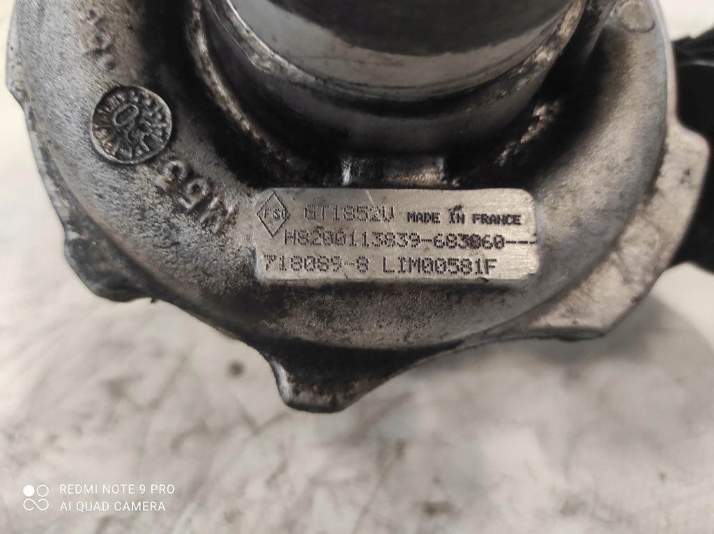 фото №5, Турбіна renault espace 2.2dci gt1852v