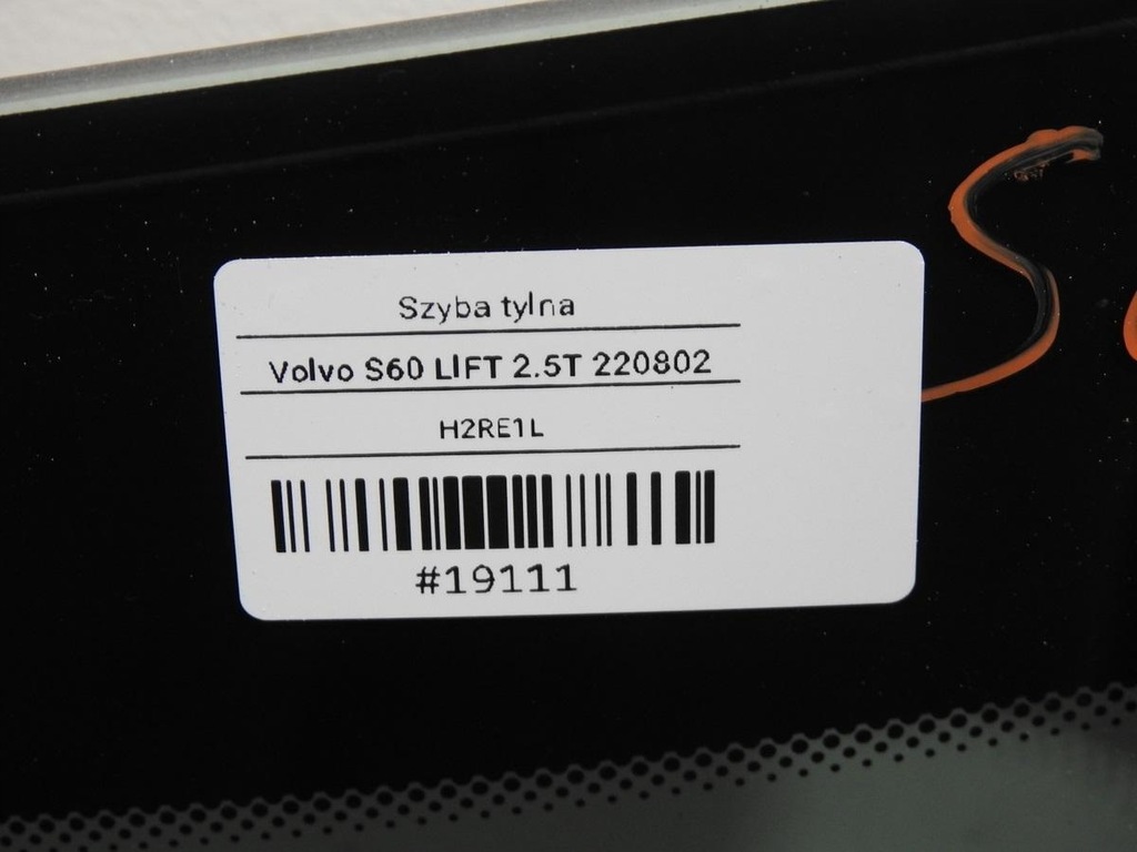фото №9, Стекло задняя задняя volvo s60 i
