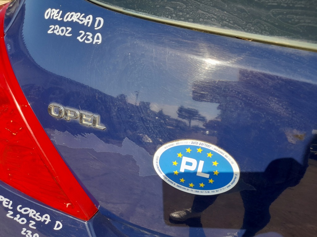 фото №5, Opel corsa d кришка багажника багажника задня задня z20z 4du