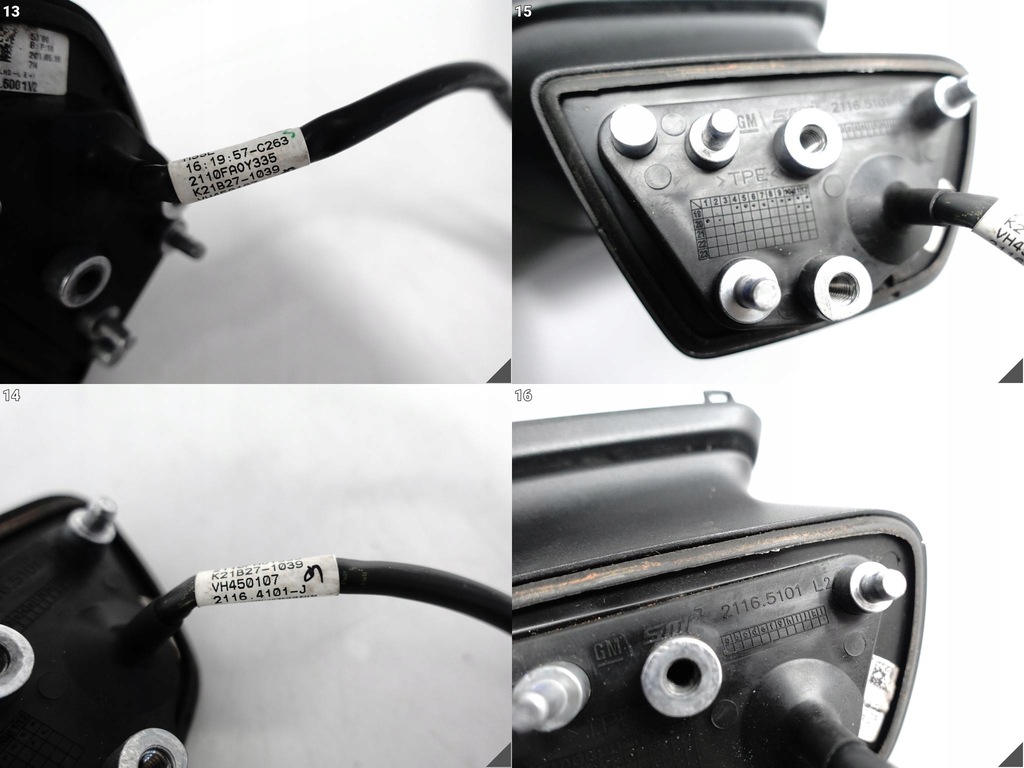 фото №14, Opel astra k v lift 15-22 зеркало каркас электропроводка подставка левая eu 5 pin