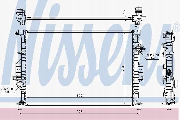 Купить Радиатор двигателя ford