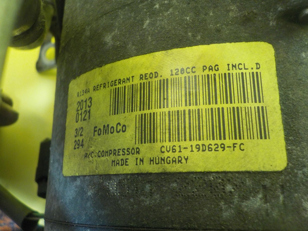 фото №6, Focus mk3 b-max 1.0 ecoboost 14r компрессор кондиционера cv61-19d6629-fc