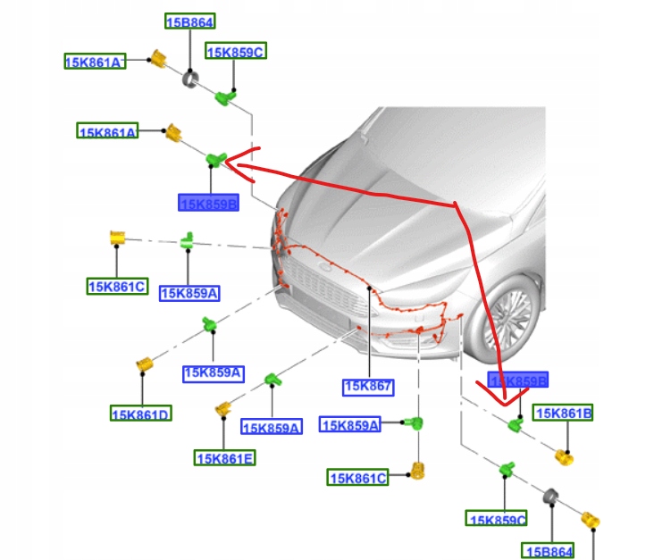 Купить Датчик парковки ford kuga focus s-max galaxy
