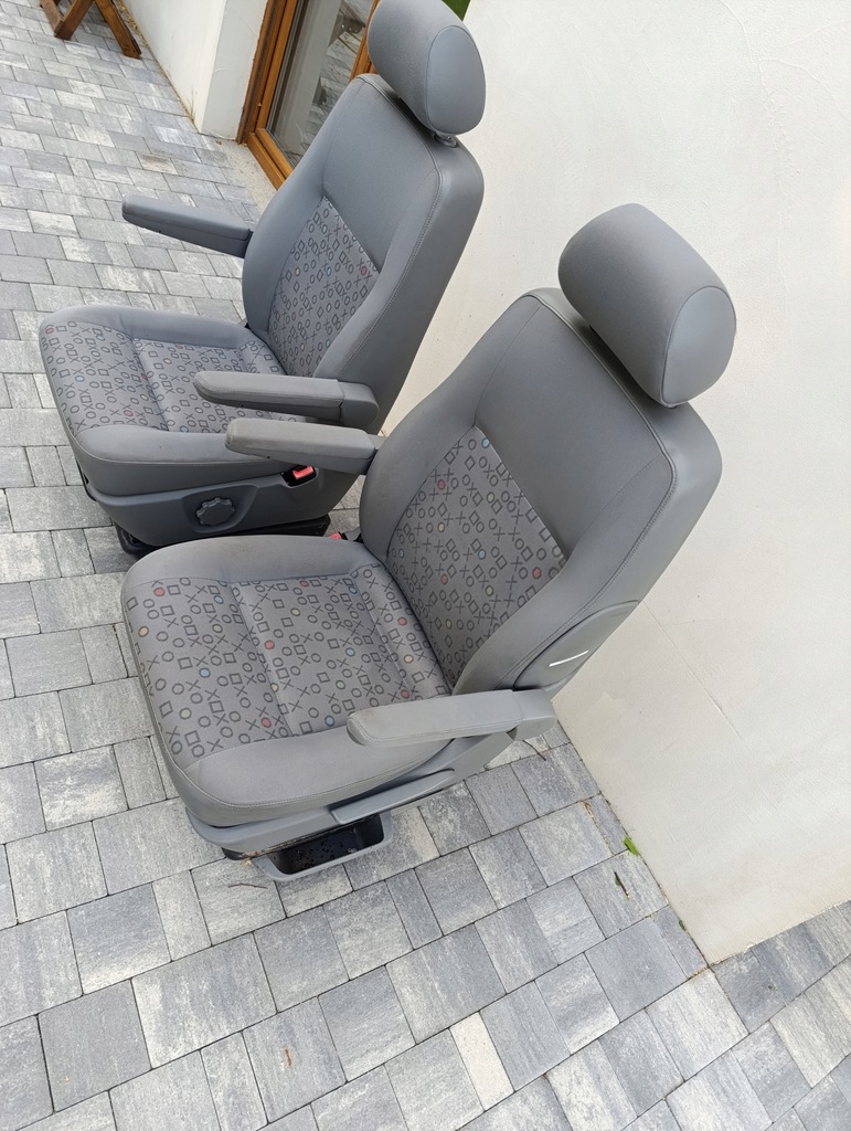 фото №7, Vw t5 t6 комплект сидений передних сиденье пассажир водителя ox сиденья перед