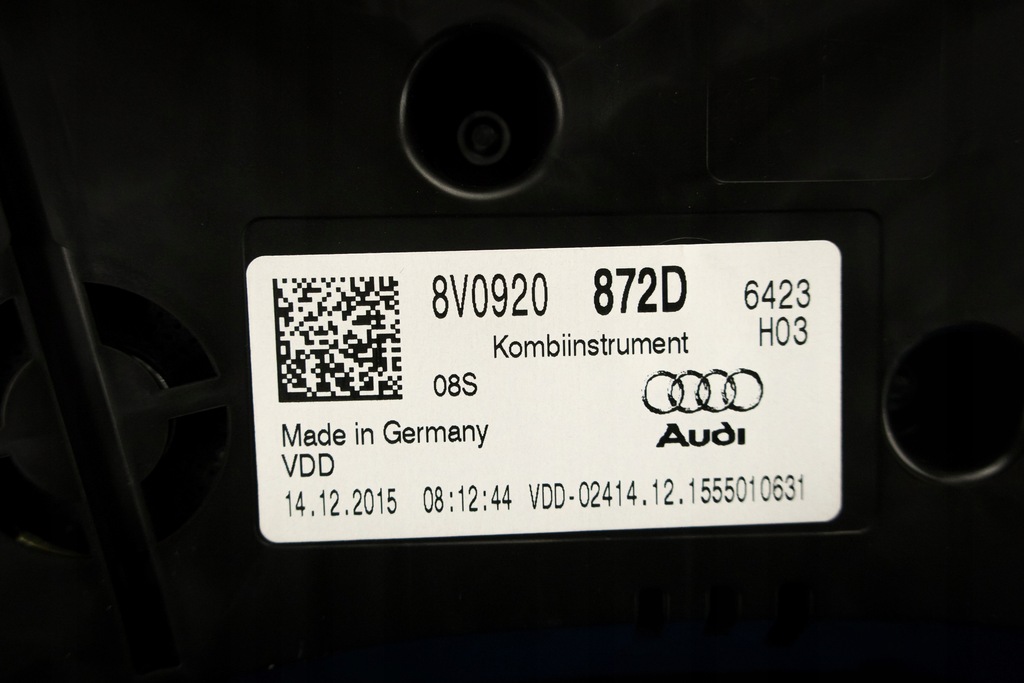 фото №6, Счетчик приборная панель приборы audi s3 8v 8v0920872d