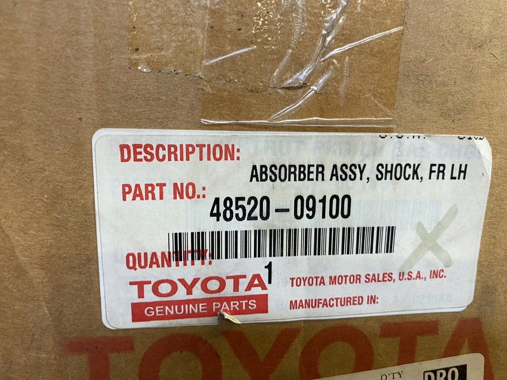 фото №1, Амортизатор передний левый toyota camry 48520-09100