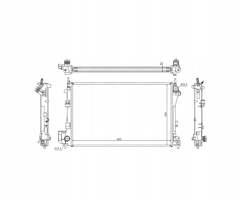 фото №1, Радиатор do opel signum 2003-2005 1300246