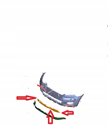 фото №1, Молдинг бампера ford ranger 2019rok= jb3b-17f792-cc 2336114 nowa