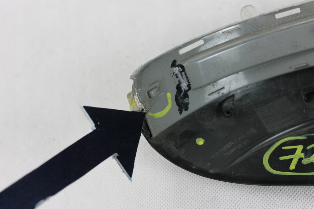 фото №6, Корпус зеркало левая поворотник vw golf 6 vi