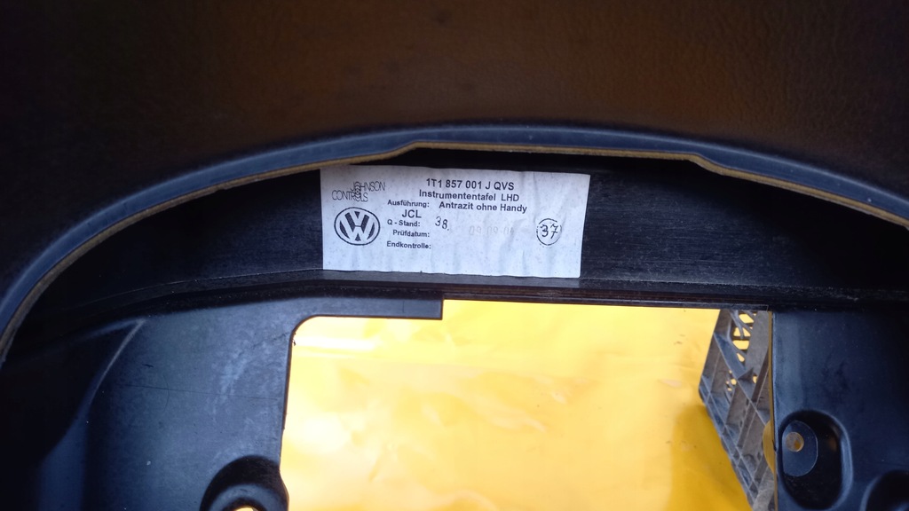 фото №16, Приборная панель приборная vw touran i 03-06 1t1857001j