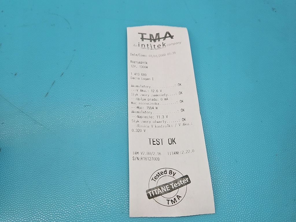 фото №6, Test стартер dacia logan i 05-14 1.5 dci m000t87881