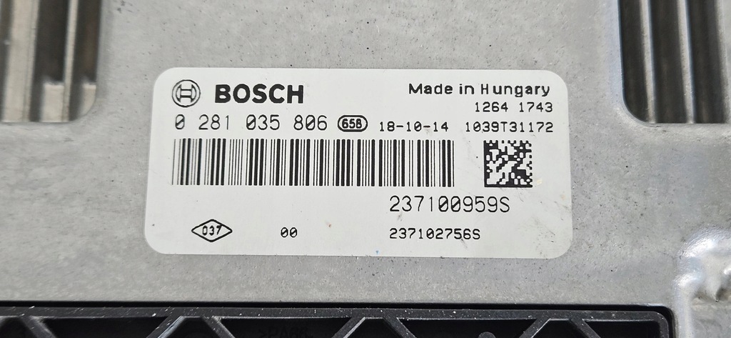 фото №2, Бортовой компьютер блок управления двигателя renault clio iv oryg