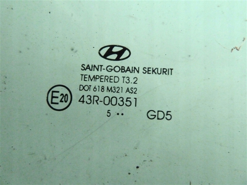 фото №2, Скло двері задня права hyundai i30 ii 5 двері хетчбек 2011-2017 rok