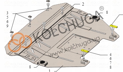 фото №1, Mini cooper countryman r60 сталевий нижня захист двигуна 0834