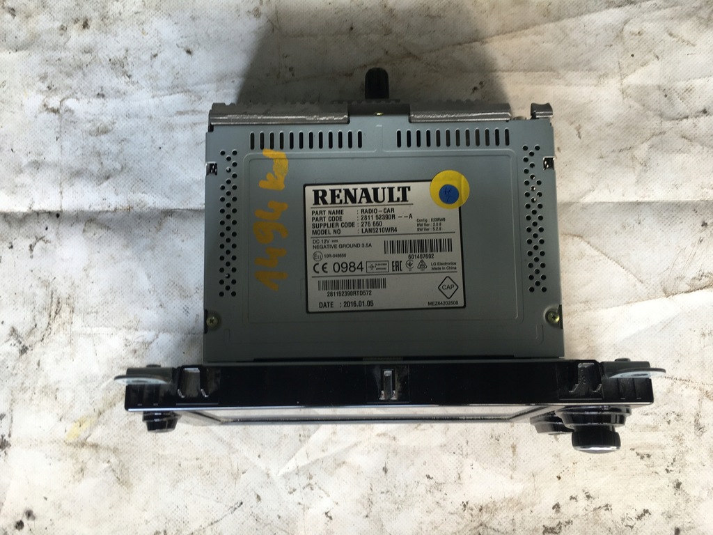 фото №2, Радио с навигация renault clio iv lan5210wr4