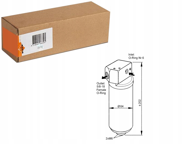 фото №1, Осушувач кондиціонера renault espace iii laguna i 2.2d 03.96-03.01
