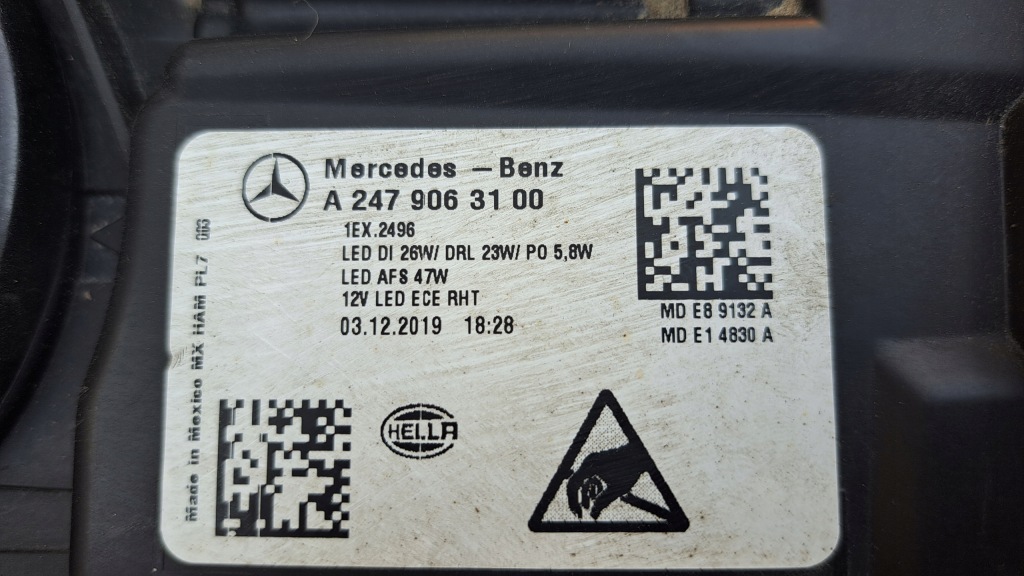 фото №6, Mercedes glb w247 full led лампа передняя