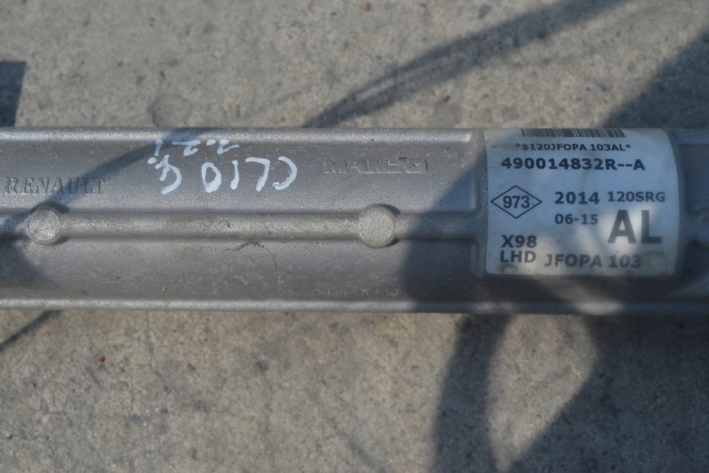 фото №3, Трансмиссия рулевая renault clio iv 490014832r