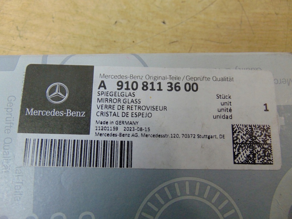 фото №7, Стекло зеркало вкладыш правый mercedes sprinter 907 910 новый оригинал