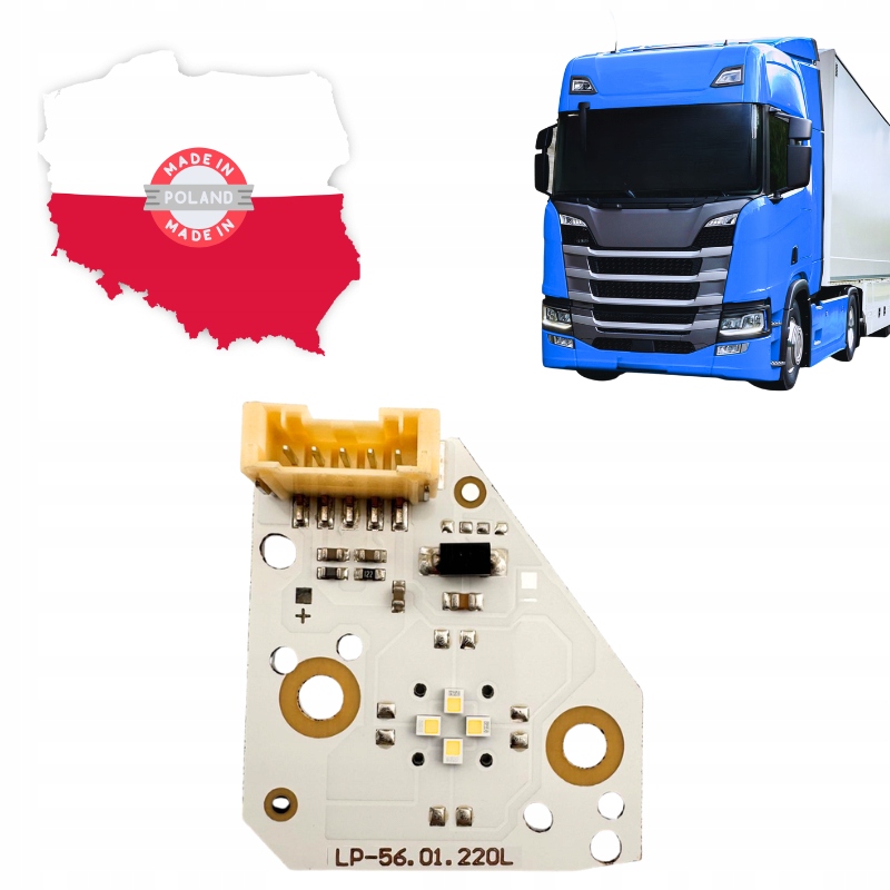 фото №1, Модуль пластина led do ремонту лівий лампи full led scania s r p g xf nextgen