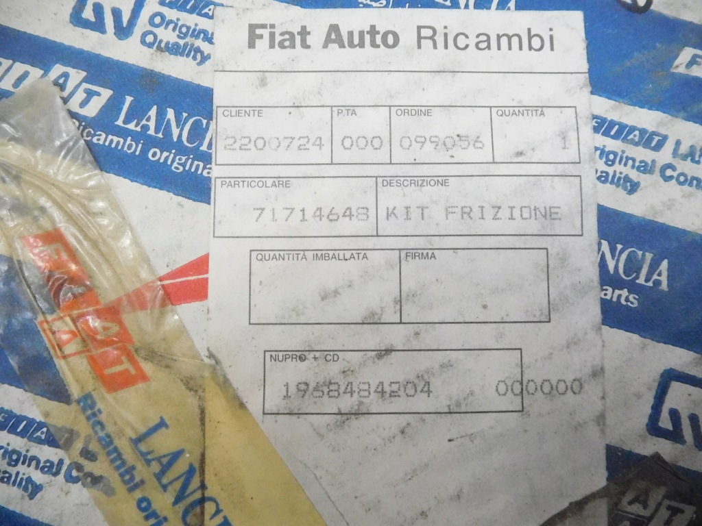 фото №9, Набір зчеплення fiat uno оригінальний номер 71714648