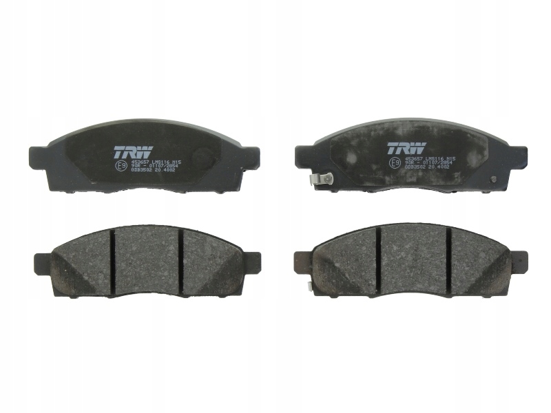 фото №1, Тормозные колодки тормозные trw nissan nv200 2010 - перед комплект!