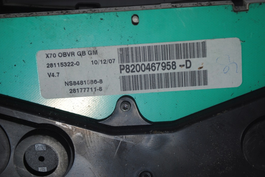фото №4, Счетчик приборы renault master ii p8200467958d
