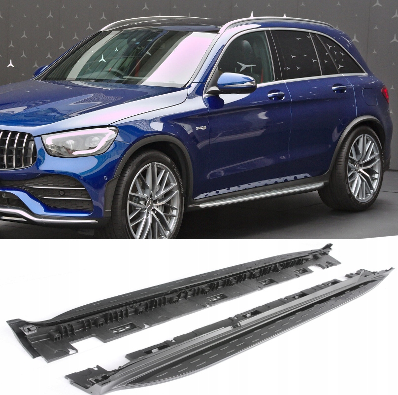 фото №1, Пороги пороги бічний mercedes glc x253 w253 c253 чорні