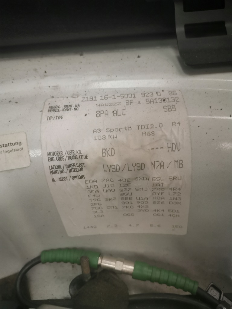 фото №9, Audi a3 8p решітка багажника задня sportback 5d 06 r