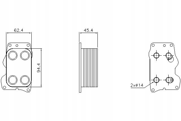 фото №1, Nissens радиатор масла volvo c30 c70 ii s40 ii s8