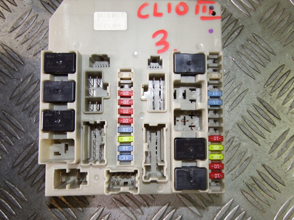 фото №2, Модуль bsi uch коробка запобіжників renault clio iii modus 674654b