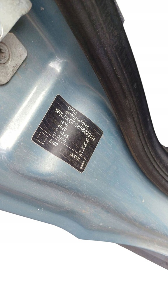 фото №7, Opel corsa c 2004 с передний крышка передняя / капот двигателя z169