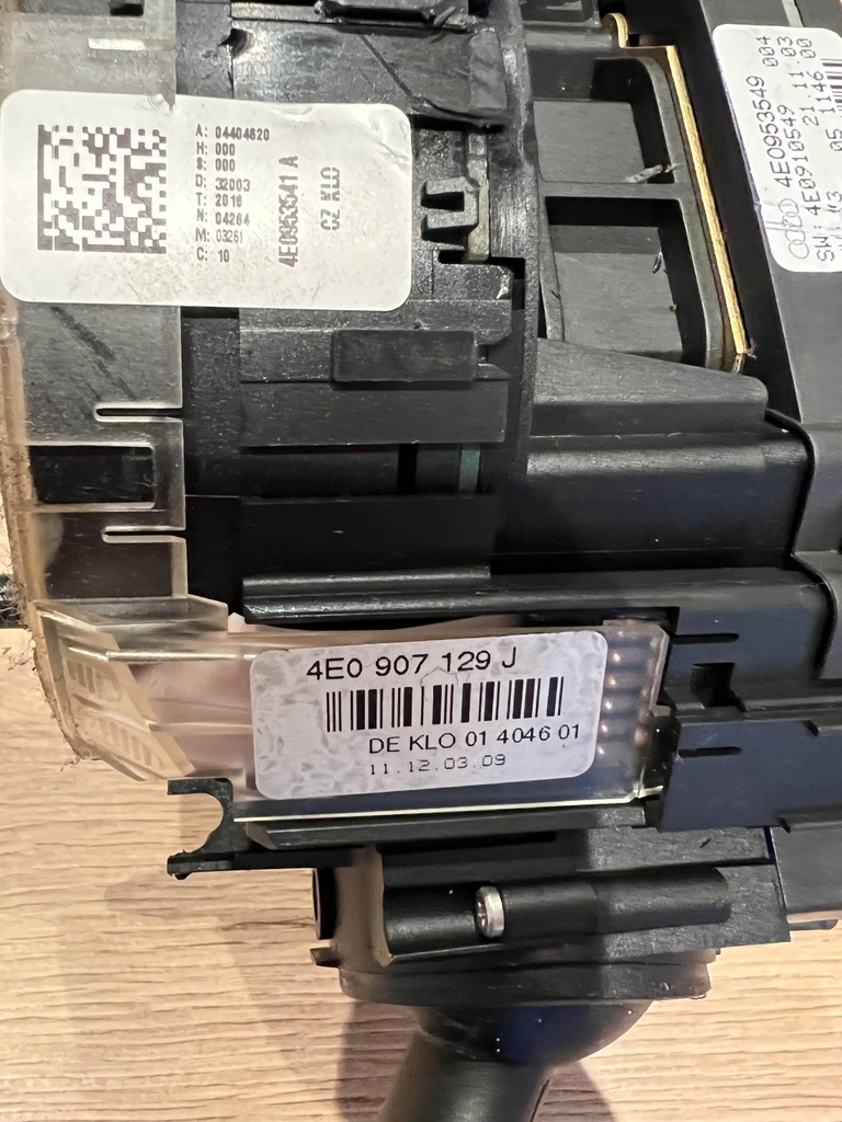 фото №6, Перемикач комбінований стрічка audi a8 d3 4e0907129j