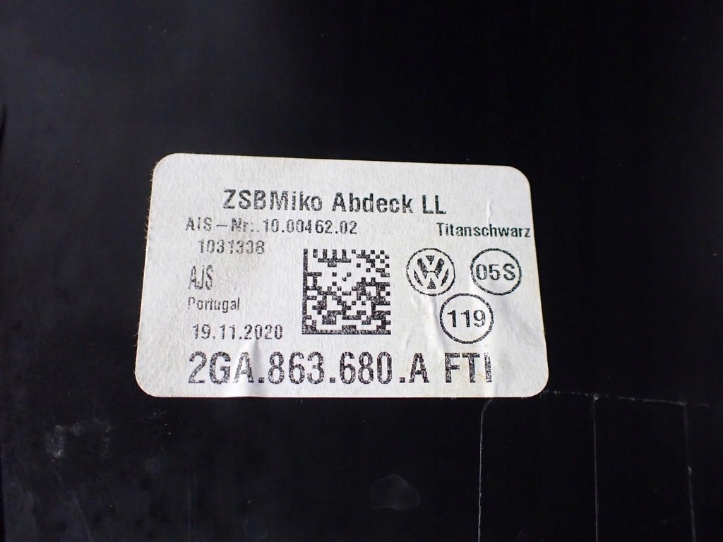 фото №8, Тунель рамка передач захист usb europa 2ga863680a vw t-roc 21r