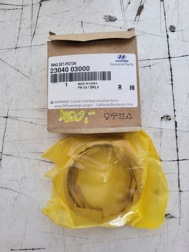 фото №5, Кільця поршневі hyundai i10 i20 picanto iii